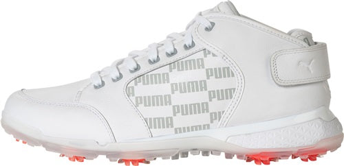 An image of Puma Pro Adapt Delta Mid - Puma White / High Rise - 9 on a white background