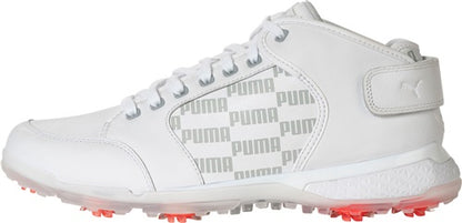 An image of Puma Pro Adapt Delta Mid - Puma White / High Rise - 9 on a white background