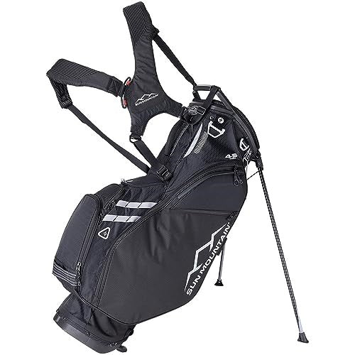 An image of Sun Mountain 2024 4.5 LS 14-Way Stand Bag - Black on a white background