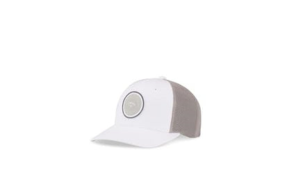 An image of Callaway Playing Through Trucker Hat 24 - White on a white background