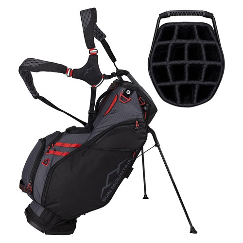 Sun Mountain 4.5LS 14-W VLO Stand Bag - Black / Steel / Red