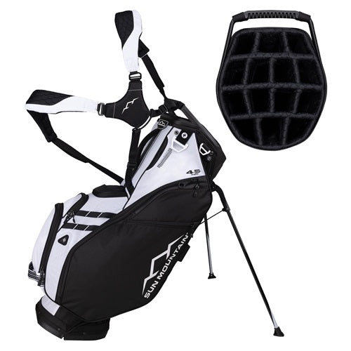 Sun Mountain 4.5LS 14-W VLO Stand Bag - Black / White