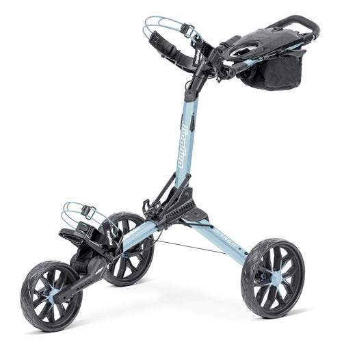 A hero image of a Bag Boy golf push cart on a white background