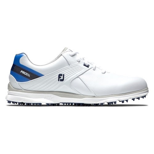 An image of FootJoy Pro SL - White/Blue - 98132 M070 on a white background