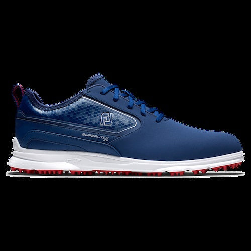 An image of FootJoy 2021 Superlites XP - 58090 - Navy/White/Red - 8.5 M on a white background