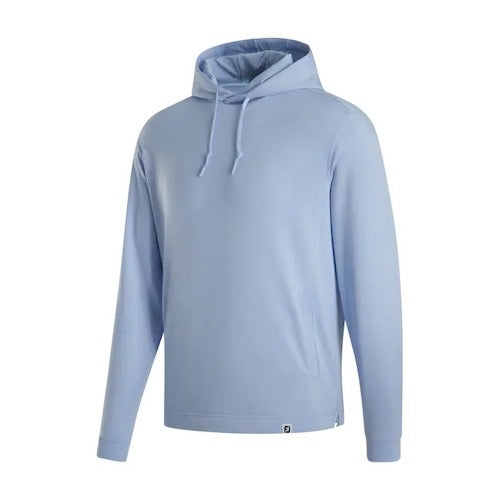 An image of a FootJoy 2023 Lightweight Hoodie - Heather Sky - 3XL on a white background