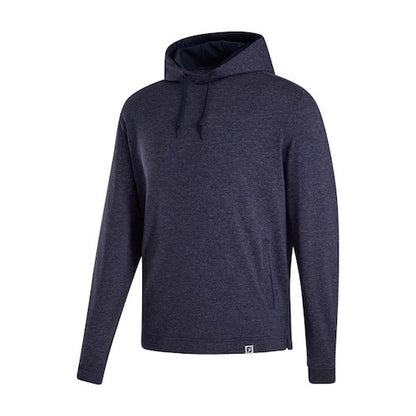 An image of a FootJoy 2023 Lightweight Hoodie - Heather Navy - XL on a white background