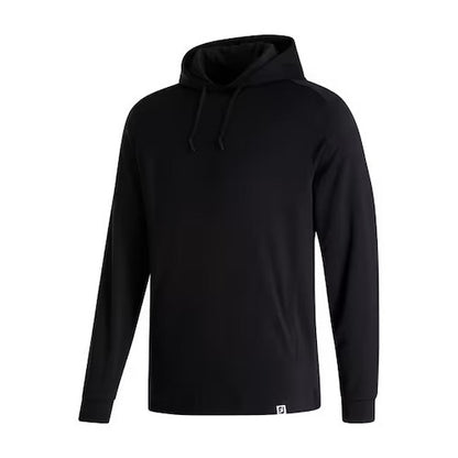 An image of a FootJoy 2023 Lightweight Hoodie - Black - S on a white background