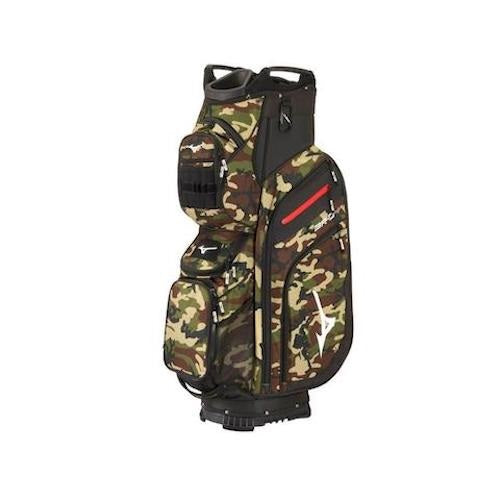 An image of Mizuno BR-D4C Golf Cart Bag - Woodlands Camo on a white background