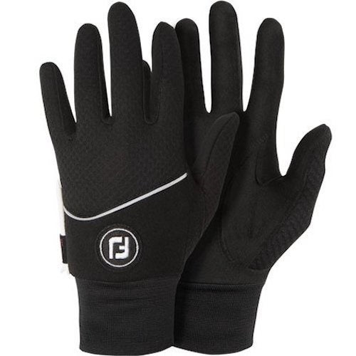 An image of 2015 - Footjoy - Women'S Wintersof Gloves - Pair - Black - L on a white background