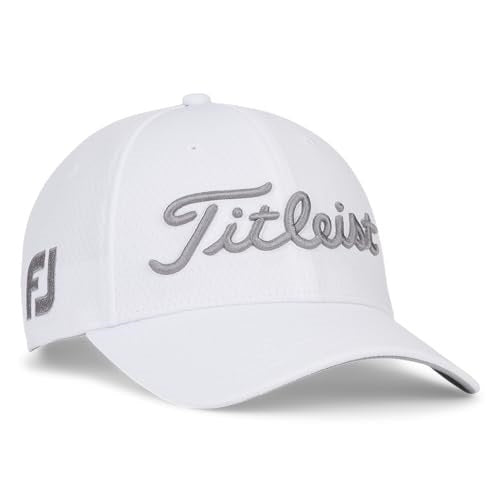 Titleist Tour Elite Hat - White / Gray - M / L