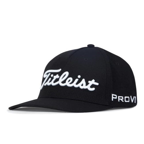 Titleist Tour Stretch Tech Hat - Black / White - L / XL