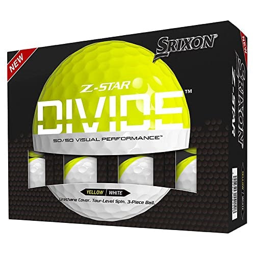 Srixon Z Star Divide White and Yellow Golf Balls