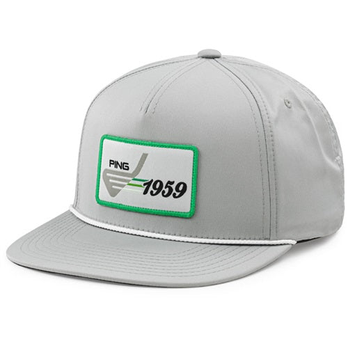 An image of PING 241 Mulligan Cap - Light Gray on a white background