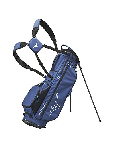 An image of Mizuno K1-L0 Lightweight Stand Bag - Navy on a white background