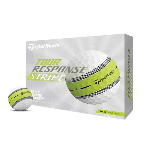 TaylorMade 2022 Golf Tour Response Stripe Golf Balls - Dozen