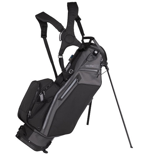 An image of Sun Mountain 2022 Weathermax Stand Bag - Slate-Black on a white background