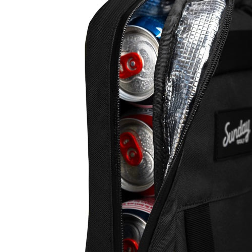 Sunday Golf Big Frosty Cooler Bag Zipper close-up