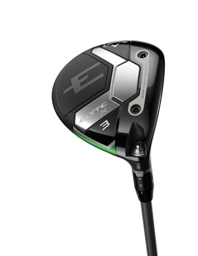 A hero image of a Callaway Elyte X fairway wood on a white background