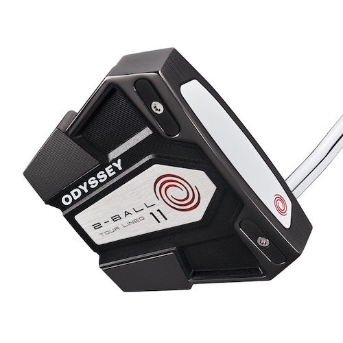 A hero image of an Odyssey 11 2-Ball Putter on a white background