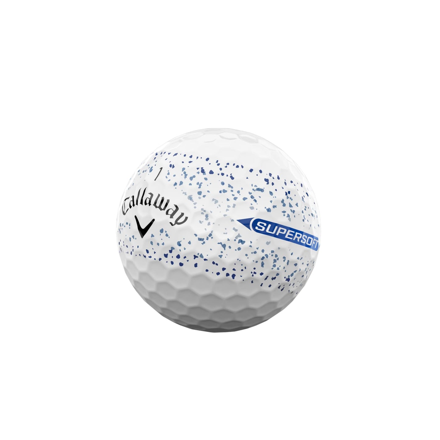 Callaway Supersoft 25 Splatter Golf Balls - Blue - Dozen