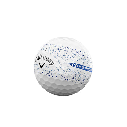 Callaway Supersoft 25 Splatter Golf Balls - Blue - Dozen