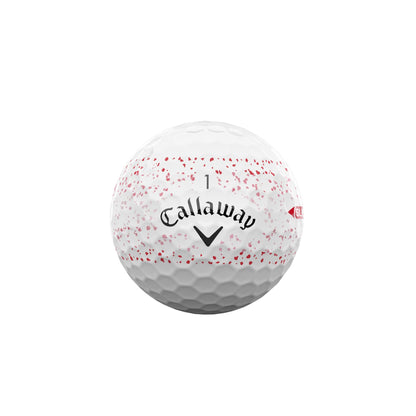 Callaway Supersoft 25 Splatter Golf Balls - Red - Dozen