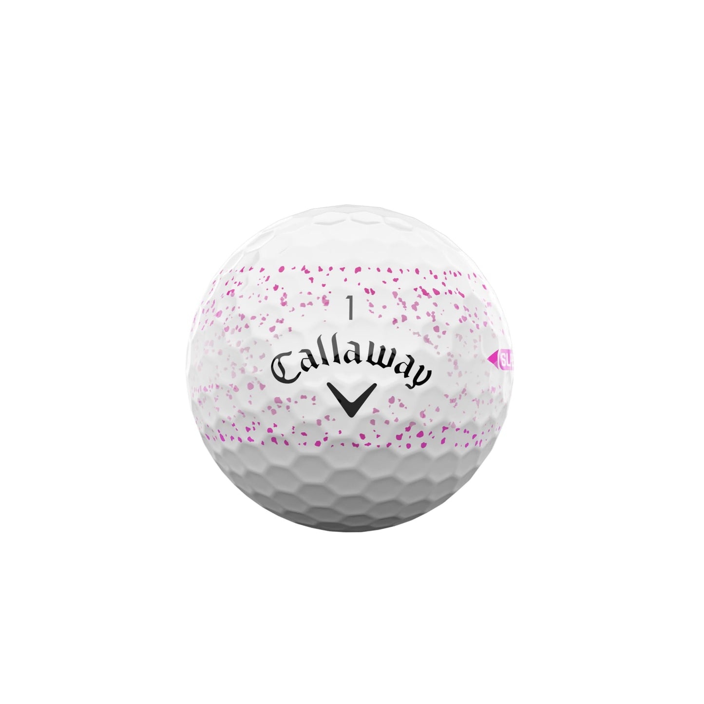 Callaway Supersoft 25 Splatter Golf Balls - Pink - Dozen