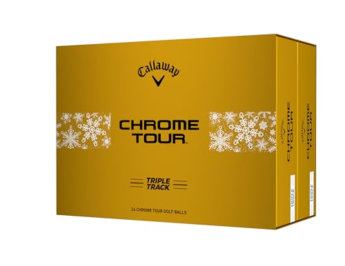 Callaway Chrome Tour 24 Triple Track Holiday Golf Balls - Double Dozen