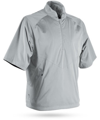 An image of Sun Mountain RainFlex Elite Short Sleeve Pullover - Platinum - L on a white background