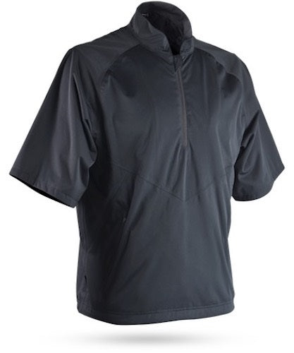 An image of Sun Mountain RainFlex Elite Short Sleeve Pullover - Black - XXL on a white background