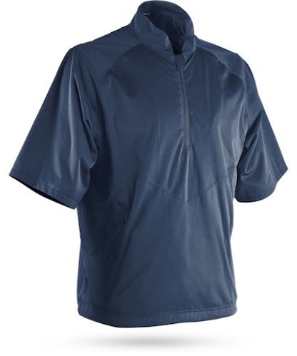 An image of Sun Mountain RainFlex Elite Short Sleeve Pullover - Navy - L on a white background