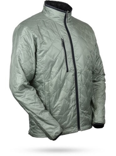 An image of Sun Mountain Granite II Jacket - Reversible - Sage / Black - XXL on a white background