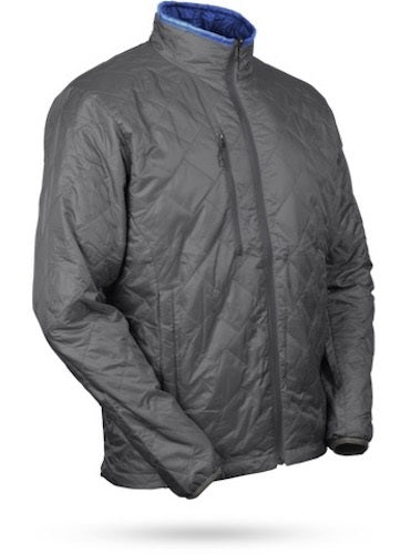 An image of Sun Mountain Granite II Jacket - Reversible - Steel / Pacific - XXL on a white background