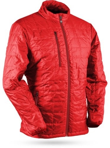 An image of Sun Mountain Granite II Jacket - Fiery Red - XL on a white background