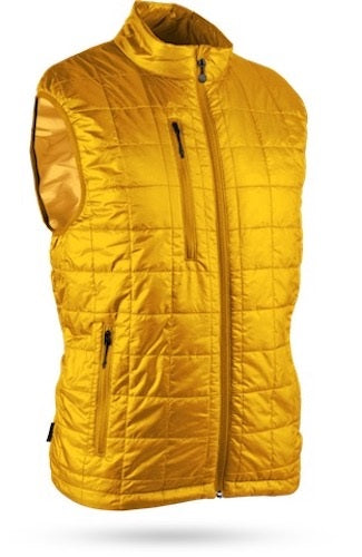 An image of Sun Mountain Granite II Vest - Saffron - L on a white background