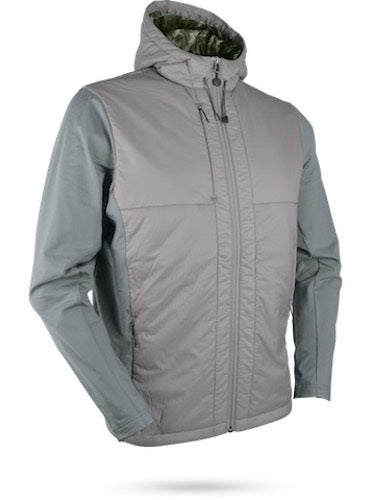An image of Sun Mountain Colter II Jacket - Platinum Heather - XXXL on a white background