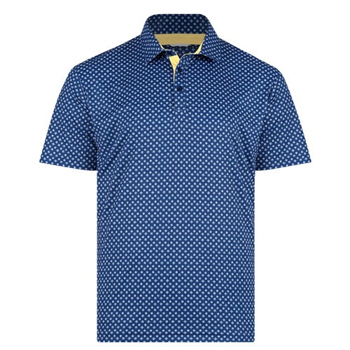 Swannies Hazelwood Polo - Navy/Lemon