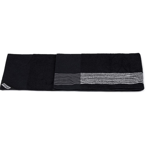 An image of PING 214 Players Towel - Black / White on a white background