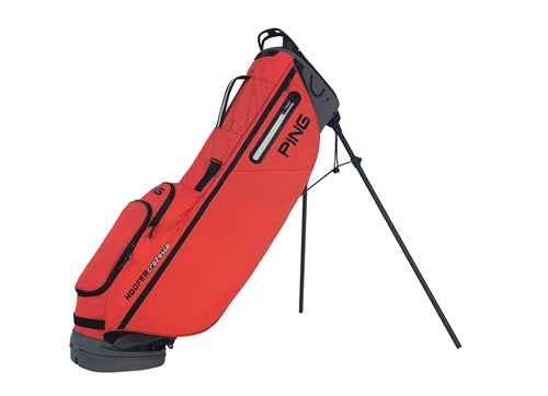 PING Hoofer Craz-e-Lite Double Strap Stand Bag - Orange / Dark Grey / Black