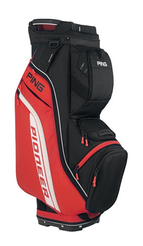 PING 214 Pioneer Cart Bag - Red / Black