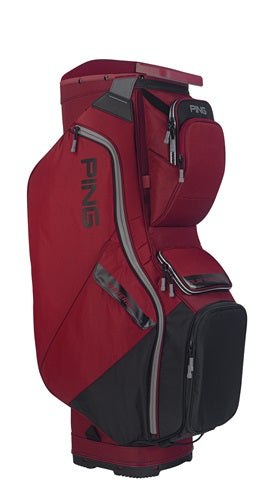 PING 214 Traverse Cart Bag - Cardinal / Black / Dark Gray