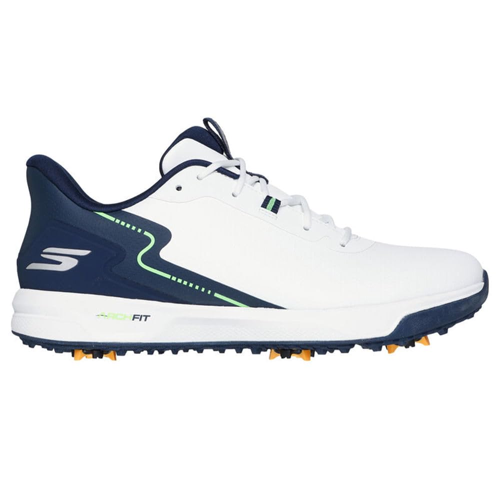 Skechers Go Golf Elite Vortex Rival Golf Shoes - White / Navy - Extra Wide