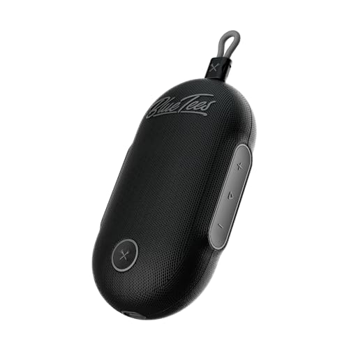 An image of Blue Tees Player Go Golf GPS Speaker - Black on a white background