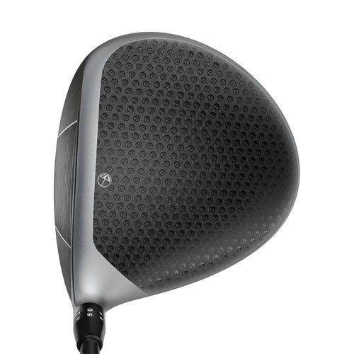 Cobra Adapt Arnold Palmer Driver Crown at address on white background