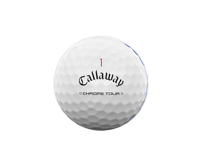 Callaway Chrome Tour 24 Triple Track Holiday Golf Balls - Double Dozen