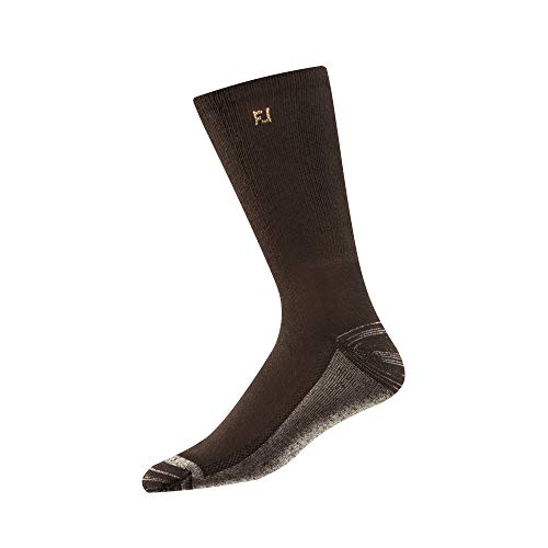 An image of a FootJoy Pro Dry Crew Socks - Size 7-12 - Brown on a white background
