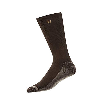 An image of a FootJoy Pro Dry Crew Socks - Size 7-12 - Brown on a white background