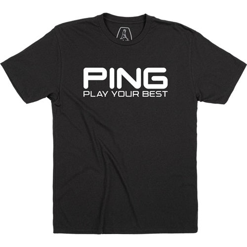An image of PING PYB T-Shirt - Black - L on a white background