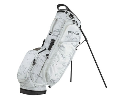 An image of PING Hoofer 231C Stand Bag - Double Strap - Multicam Alpine on a white background